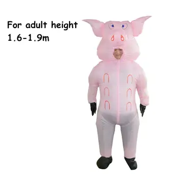 

Pink Cute Funny Pig Inflatable Costume Cosplay Playground Outdoor Air Fan Operated Blow Up Clothing Props Inflatable clothes