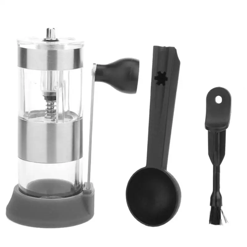

ABSS-Stainless Steel Manual Coffee Grinder Adjustable Ceramic Burr Coffee Beans Grinding Machine Coffee Mill Grinder Tools