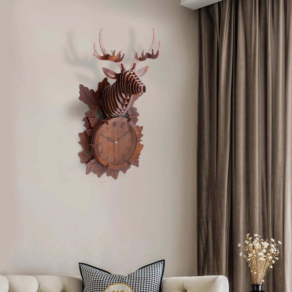 decorative wooden wall clock.j