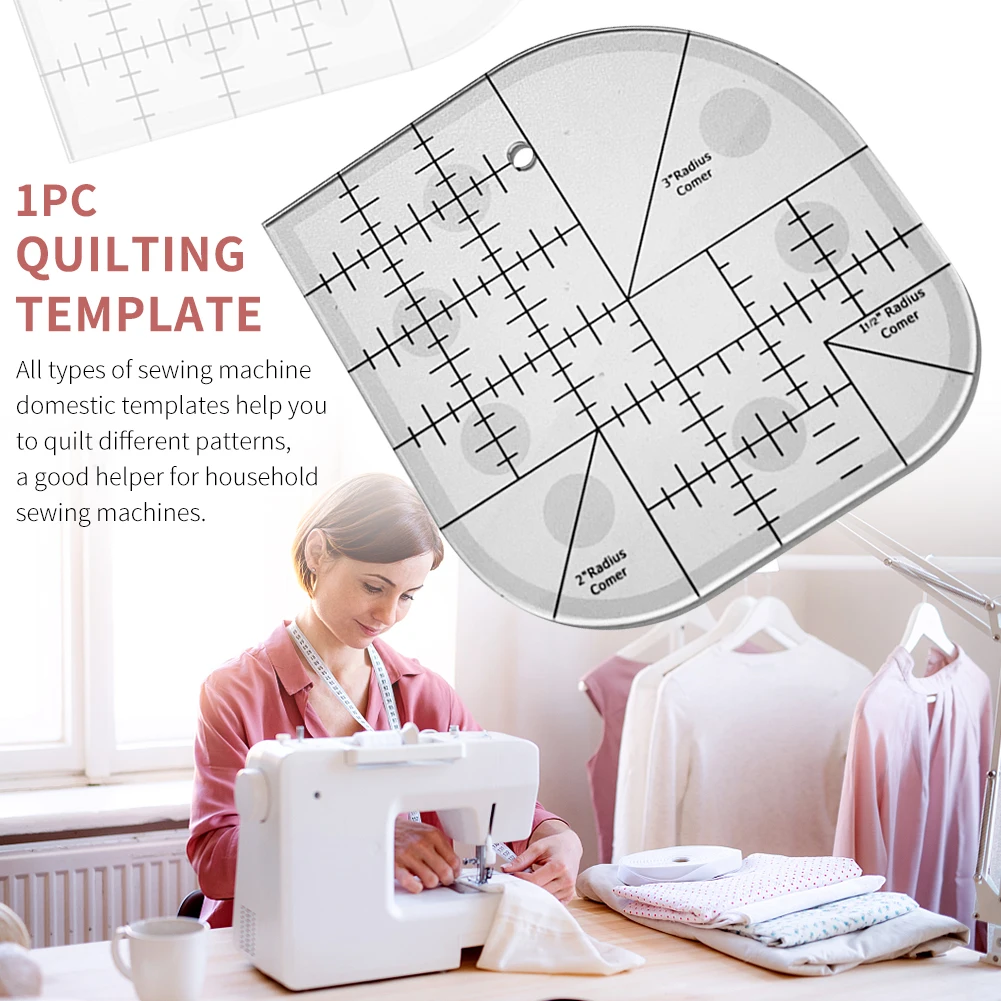 Patch Work Professional Clear Acrylic Practical Sewing Machine DIY Hand Tool Simple Domestic Portable Quilting Template Ruler | Дом и сад