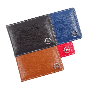 

Genuine Leather Car Driver's Document Bag Wallet Card Package For Opel Astra H G J Insignia Mokka Zafira Corsa Vectra C D Antara