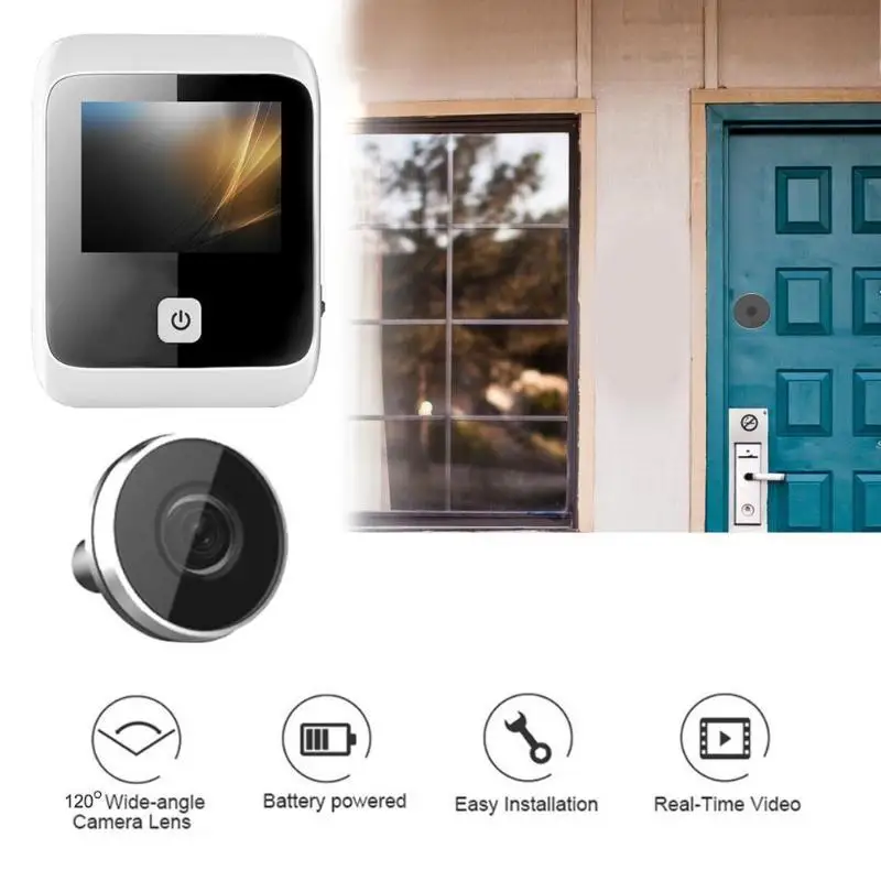  3.0 inch Digital LCD Peephole Viewer Eye Doorbell 170 Degree Wide Angle Digital HD Eye Video Record