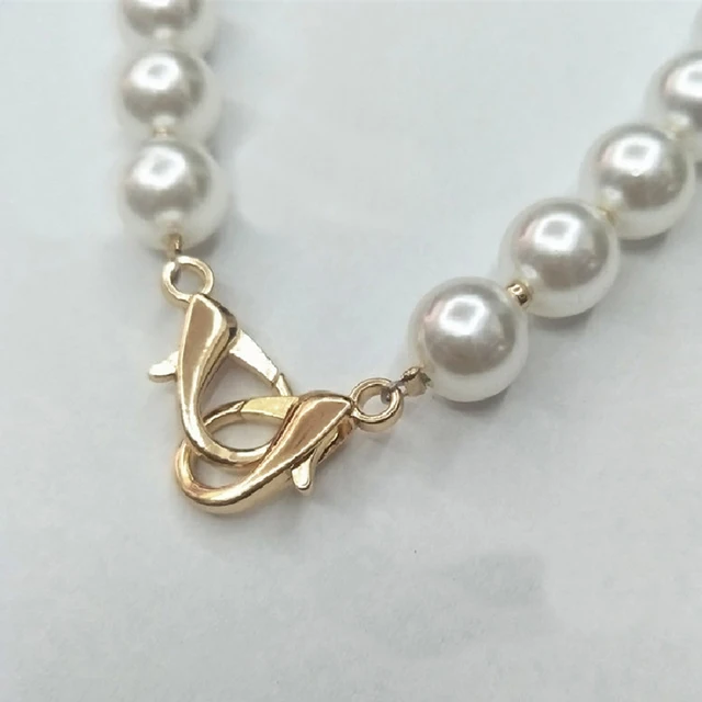 Handle Imitation Pearls Clutch Bag Strap Purse Bag Belt Wallet Belt Wrist Bag Chain Accessories For Bags Bag Strap For Crossbody Light Gold