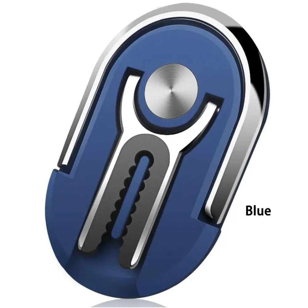 «Два в одном», универсальный держатель для мобильного телефона 360 градусов анти-скольжения пилообразный настольная подставка для автомобиля, устанавливаемое на вентиляционное отверстие в салоне автомобиля с внутренним зажимом стенд - Название цвета: Blue
