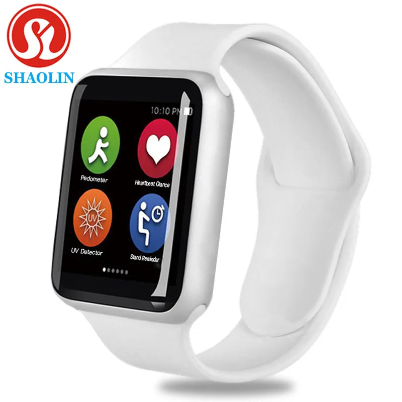 Смарт часы с Bluetooth мужские чехол для iphone samsung xiaomi android серии 4 apple watch (красная
