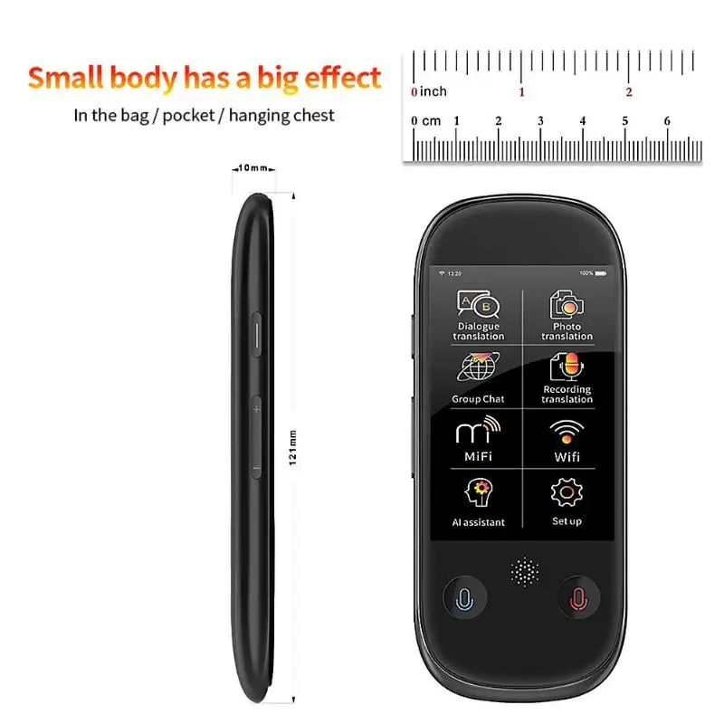 Boeleo W1 Pro 3 дюйма lcd/ips 4G WiFi rom 8G 77 языков умный переводчик поддерживает фото/офлайн перевод WiFi 4G