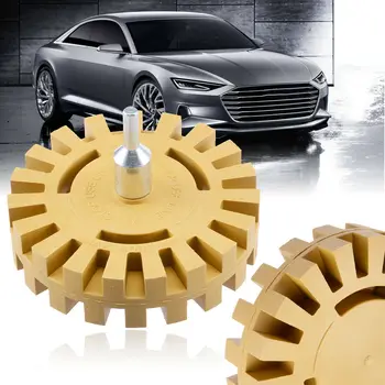 

Kit Eraser wheel Drill Adapter Mount Disk 100mm Sticker Adhesive Rubber Vinyl Decals Foil Glue Badge
