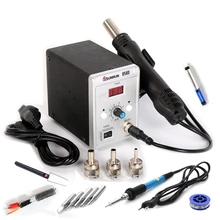 Для сварочных ремонтных инструментов горячий Воздушный пистолет 858D Распайка паяльная станция для деталей поверхностного монтажа SMD 110 V/220 V 700W Тепловая пушка