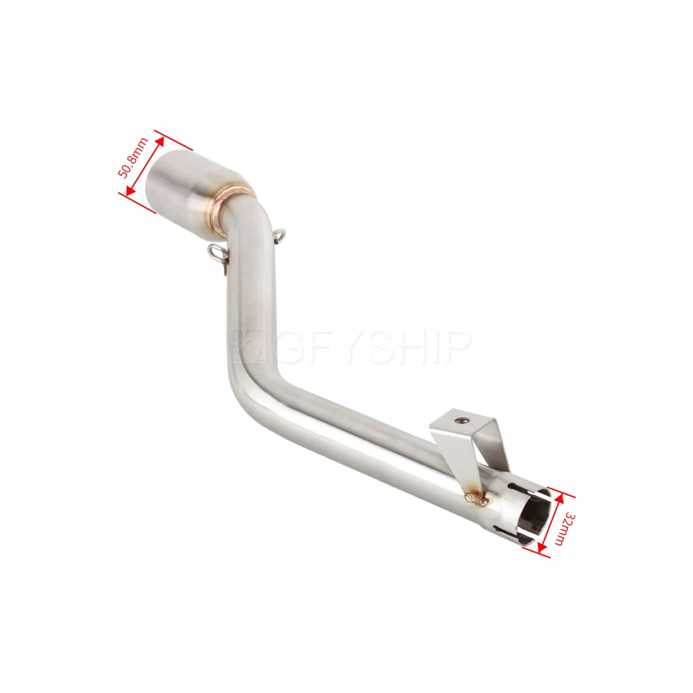 For Keeway TX 125 2012 to 2018 2019 2020 2021 TX125 TX 125 SM / Enduro Escape Slip-on Motorcycle Exhaust Muffler Mid Link Pipe - Image 4