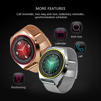 

N9 Fashion Smart Watch Men Support SIM Card with Camera Pedometer Bluetooth 3.0 Sleep Tracker Smartwatch for Android IOS Phone