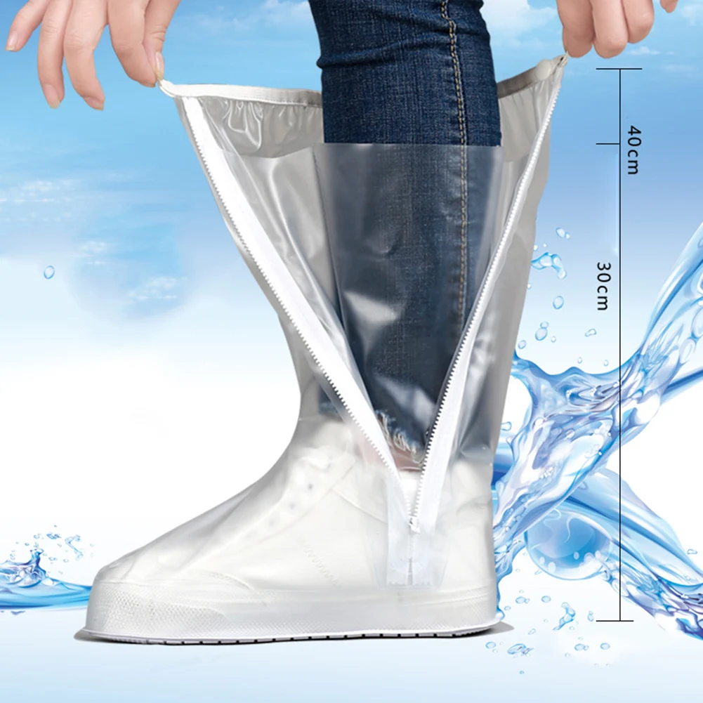 Capa de sapatos de chuva reutilizável à prova d'água protetor de ...