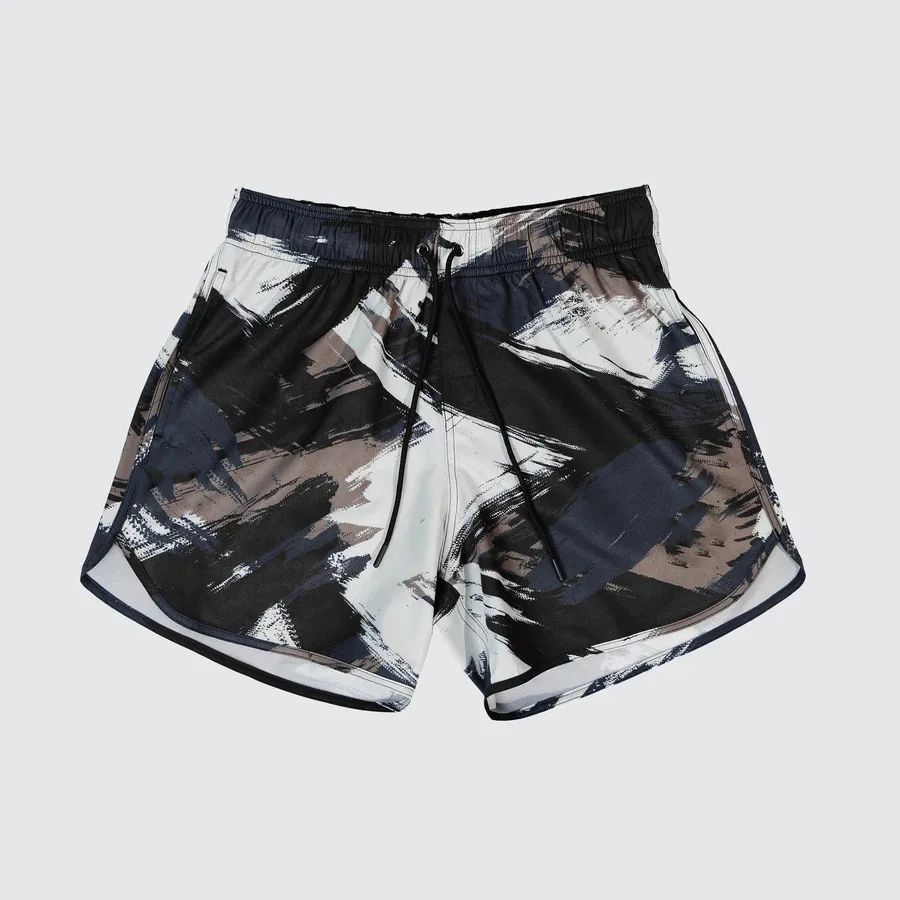 

new Summer Gyms Workout Male Breathable Quick Dry Sportswear Jogger Beach Shorts Men Fitness Bodybuilding ShortsSurf Camo short