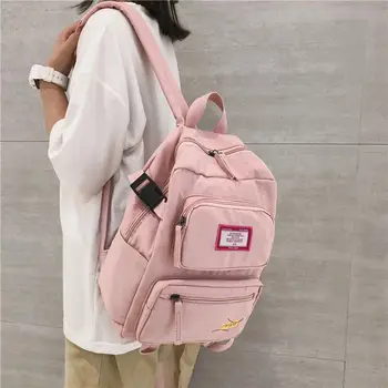 

Oxford Small Women Backpack School for Teenage Girls Pink Teen High Bagpack Preppy Lightweight Splash-proof BackPack Female 2020