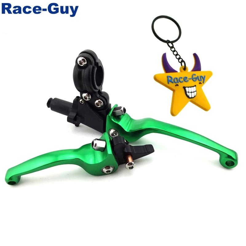 Зеленый складной рычаг тормоза сцепления из сплава с ЧПУ для китайского