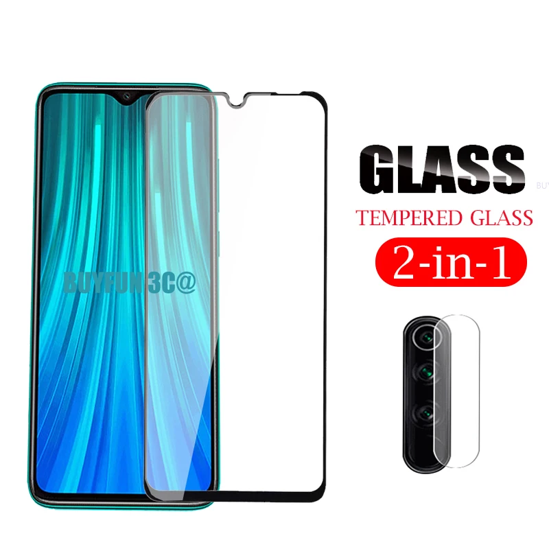 Закаленное стекло для камеры 2 в 1 Защита экрана Xiaomi Redmi Note 8 Pro 8pro защитная пленка |