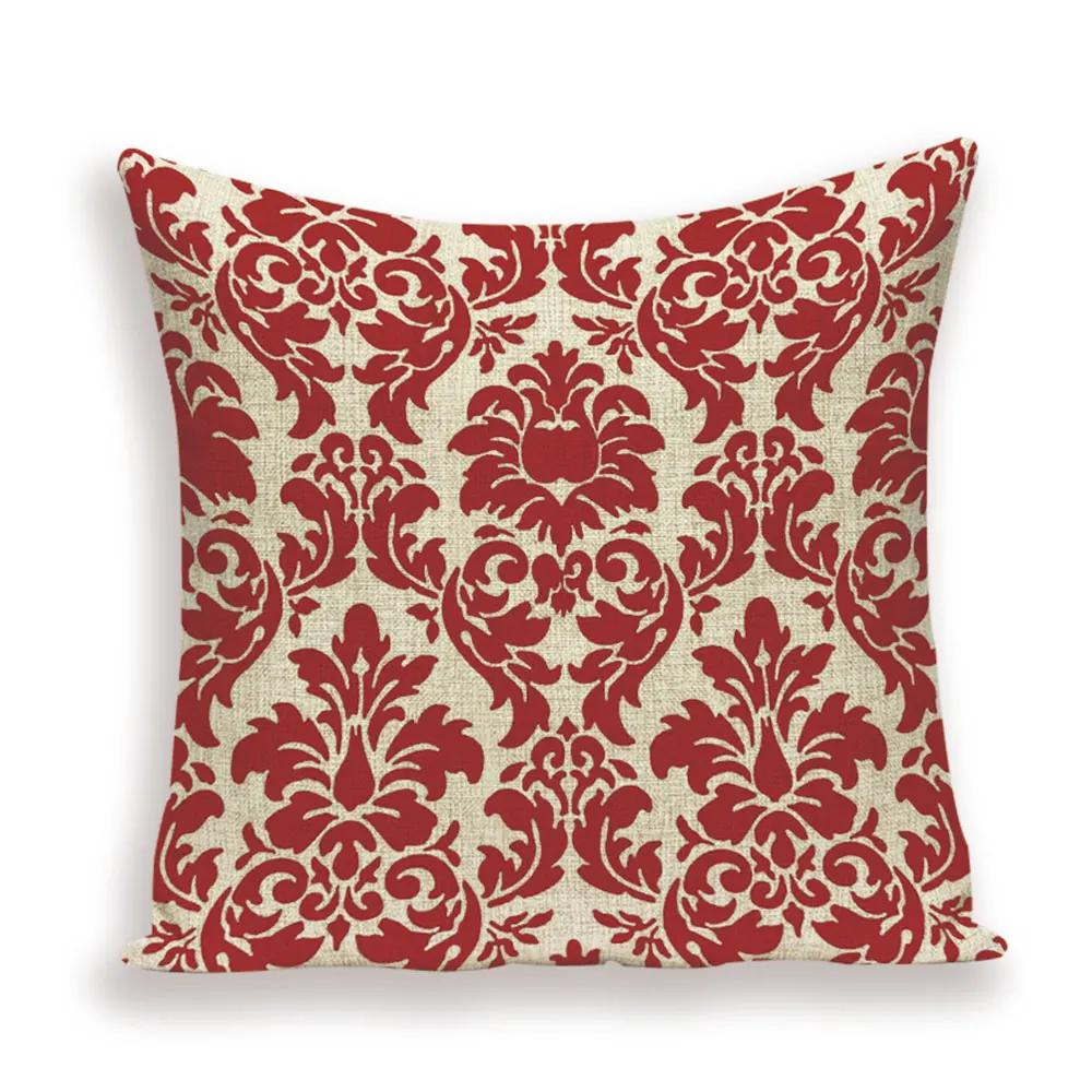 Скандинавский простой чехол для подушки в красную полоску, геометрический чехол для подушки, льняной домашний декор, автомобильный диван, кровать, наволочки, чехол s, Kissen - Цвет: 14928