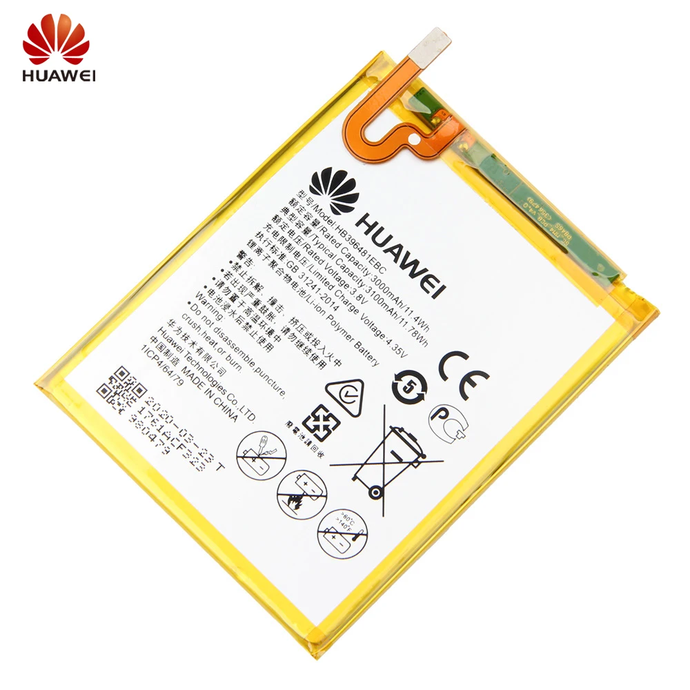 Оригинальный аккумулятор HB396481EBC для телефона Huawei ASCEND G7 PLUS HONOR 5X 5A G8 G8X 5C 7C 8 9 10 Lite Pour