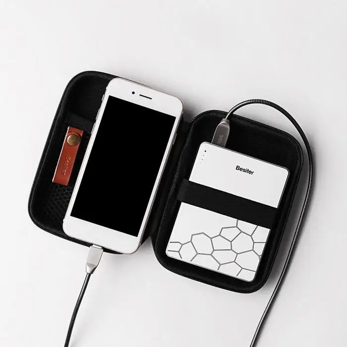 Fashion Mini Portable Creative Dual USB DC 5V 2A Output Power Set Bank Home, Office, Outdoor 6~8 Hours Charge