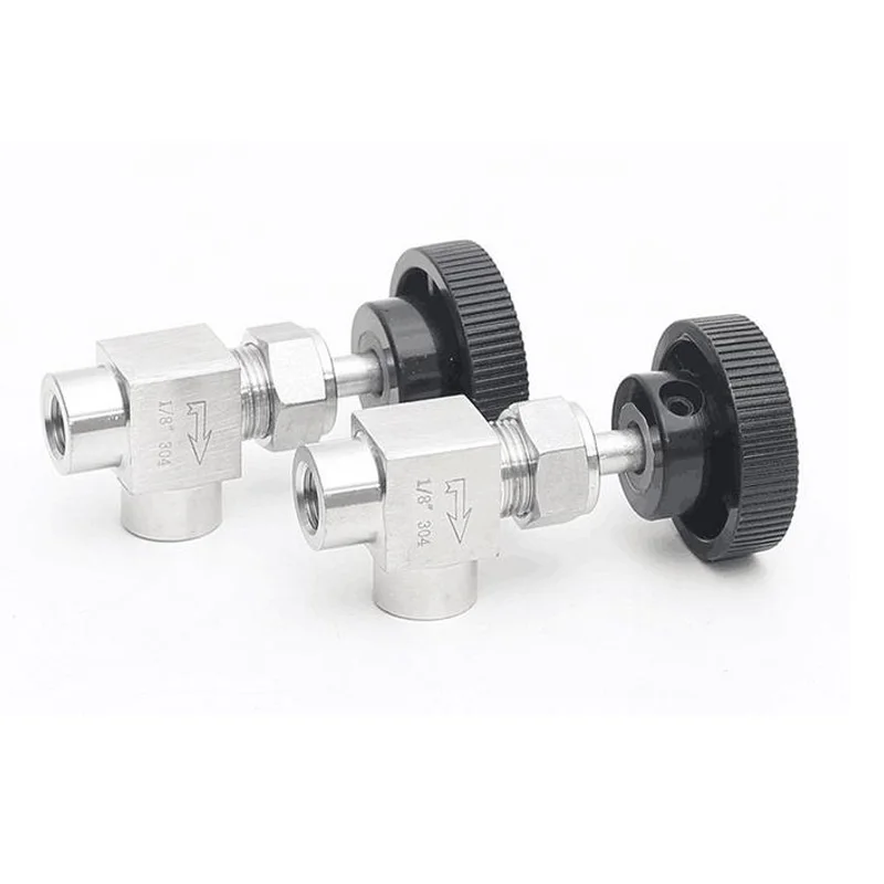 

Шаровой клапан Land Sky с регулируемой иглой, 90 градусов, из нержавеющей стали, SS304, Регулировка потока, 1 / 8 "14" 3 "12"