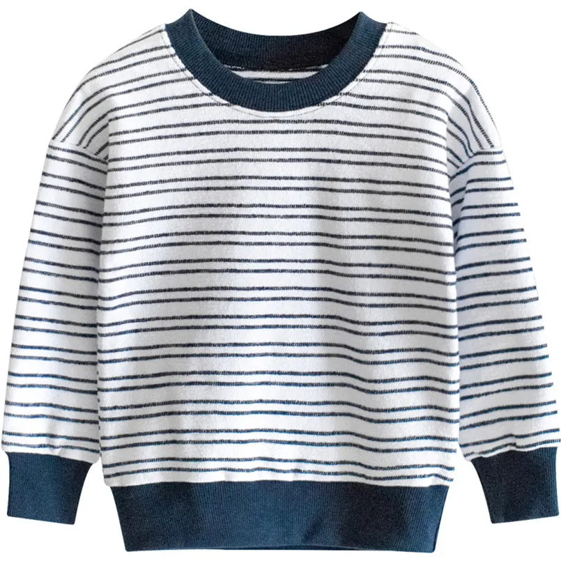 Good New 2-9Y Toddler Kids Boys Sweatshirt Top Fashion Striped Sweater Knit Crochet Warm Winter Tops 40SE16 (6)