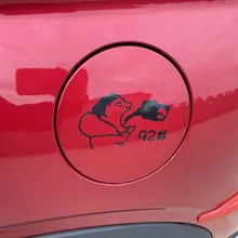 

Funny Cartoon Add 92 Gasoline Warning Stickers,Car Fuel Tank Cap Decor Cover Sticker And Label.Universal Car Styling Accessories