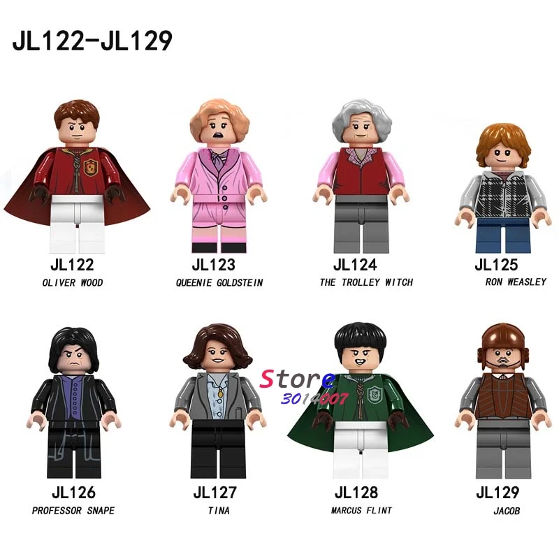 

1Set Magic Harry Movie Series 1 Voldemort Dobby Hermione Ron Moody Rubeus building blocks toy for children action figures