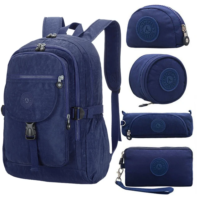 5pcs Blue 5 шт./компл. ACEPERCH для девочек подростков школьные сумки для мальчиков школьного рюкзака Для женщин рюкзак, студенческий рюкзак, рюкзак, рюкзак для путешествий с отделением для лэптопа, рюкзак Mochila - Цвет: 5pcs Blue