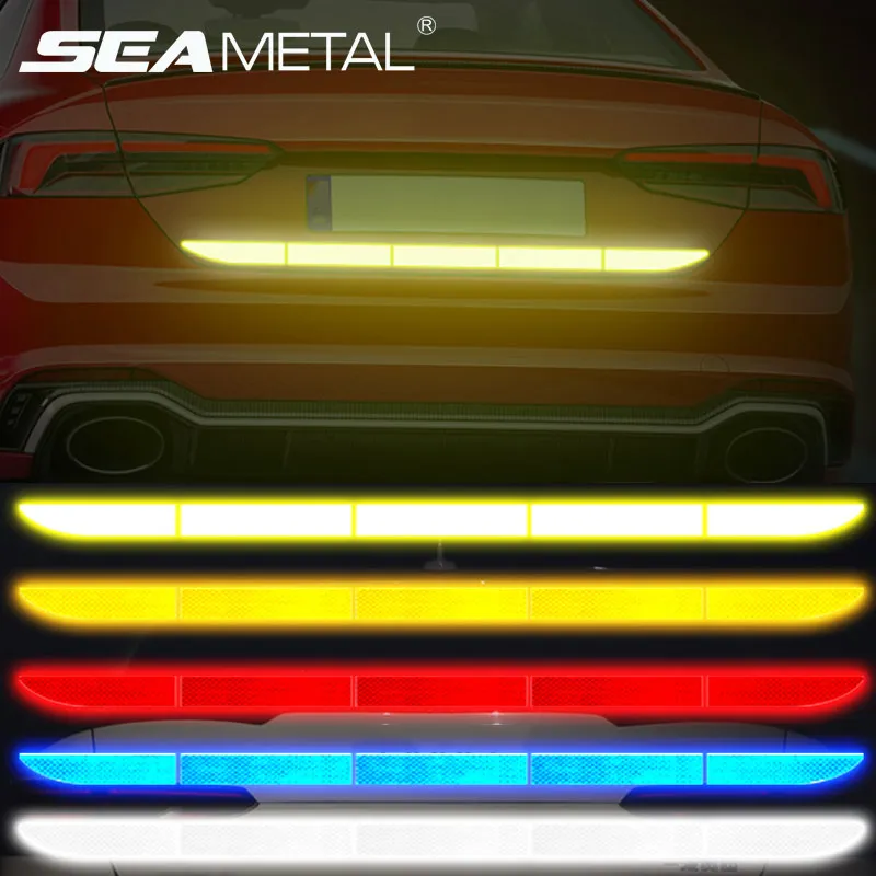 Автомобильная Светоотражающая полоса стикер s защитный Автомобильный багажник