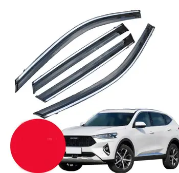 

Car window deflectors wind deflector sun guard rain vent visor cover trim car accessories car styling For Havel F7 2019 2020