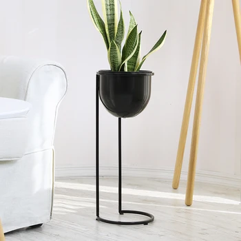 

Ins European Style Wrought Iron Flower Stand Floor Type Living Room Rack Simple Indoor Balcony Nordic Wind Green Flower Shelf