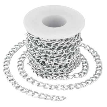 

1 Roll Metal Chain Bag Chain Replacement Aluminum Curb Chain DIY Decorative Chain For Jewelry Bag Gift DIY