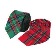 6.5cm Classical Red Green Plaid Necktie Fashion Mens Casual Ties Business Wedding Banquet Men Shirt Accessories