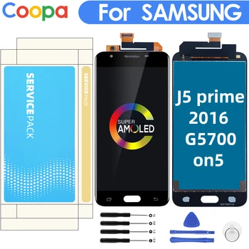 

5.5" LCD AMOLED FOR SAMSUNG Galaxy J5 prime G570F G570 SM-G570F LCD Display for J5P Touch Screen Digitizer Assembly Replacement
