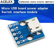 10 pièces CJMCU Micro USB carte adaptateur d'alimentation 5V commutateur de rupture Module d'interface