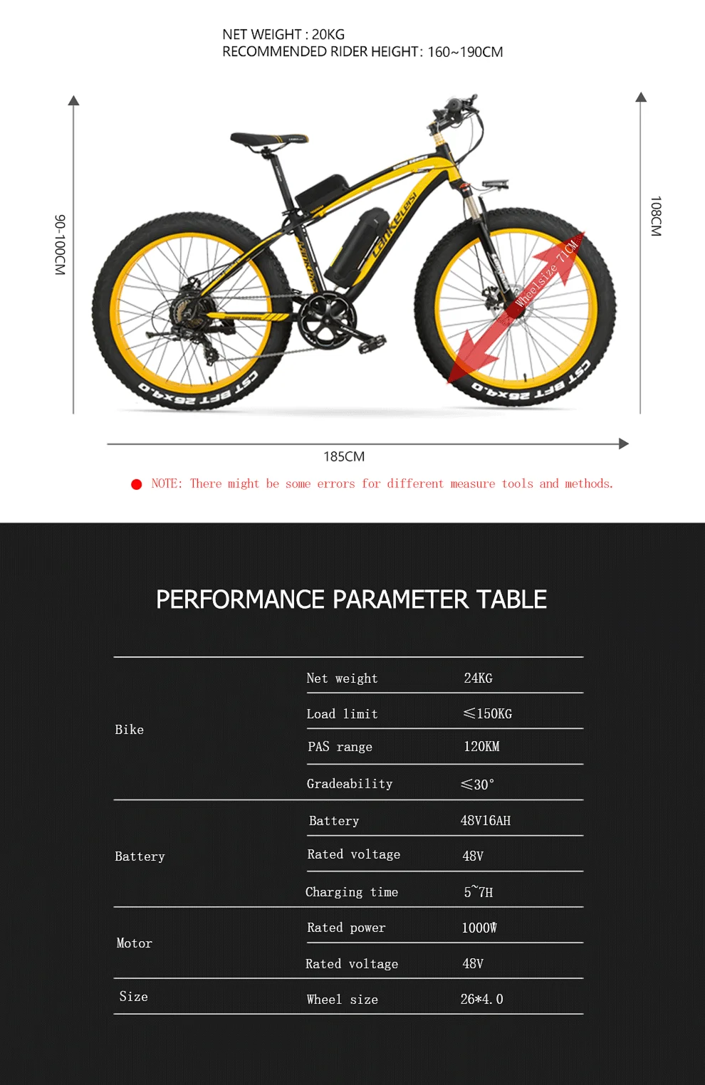 1000 150w 脂肪電動自転車 48V メンズマウンテン E バイク 21 スピード