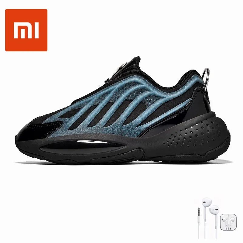 Мужская обувь бренда xiaomi mijia осень 2021 новый тренд светящиеся амортизирующие и