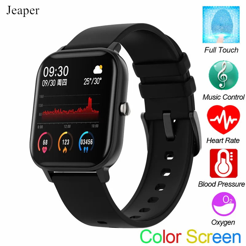 

Smart Watch P8 Men Bluetooth Color Screen Fitness Tracker Sleep Monitor bracelet Women ECG Heart Rate Round Sports Smartwatch