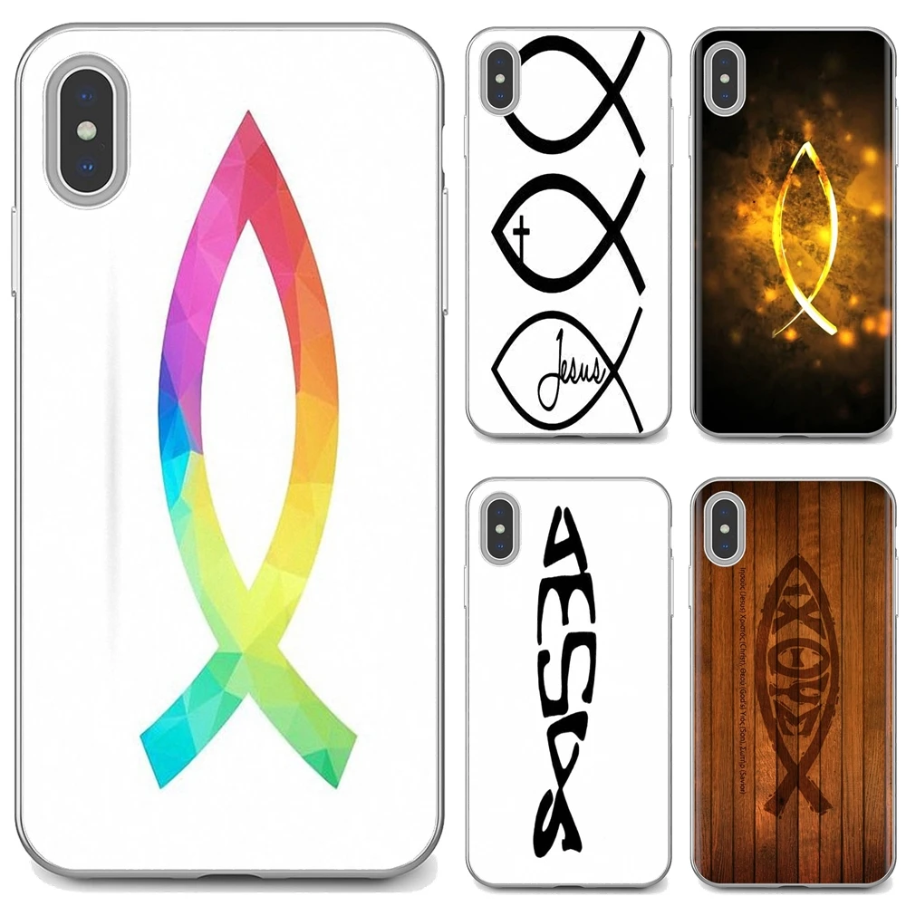 Мягкий чехол с рисунком символа Кристиана Креста рыбы для Huawei Y6 Y5 2019 Xiaomi Redmi Note 4 5 6