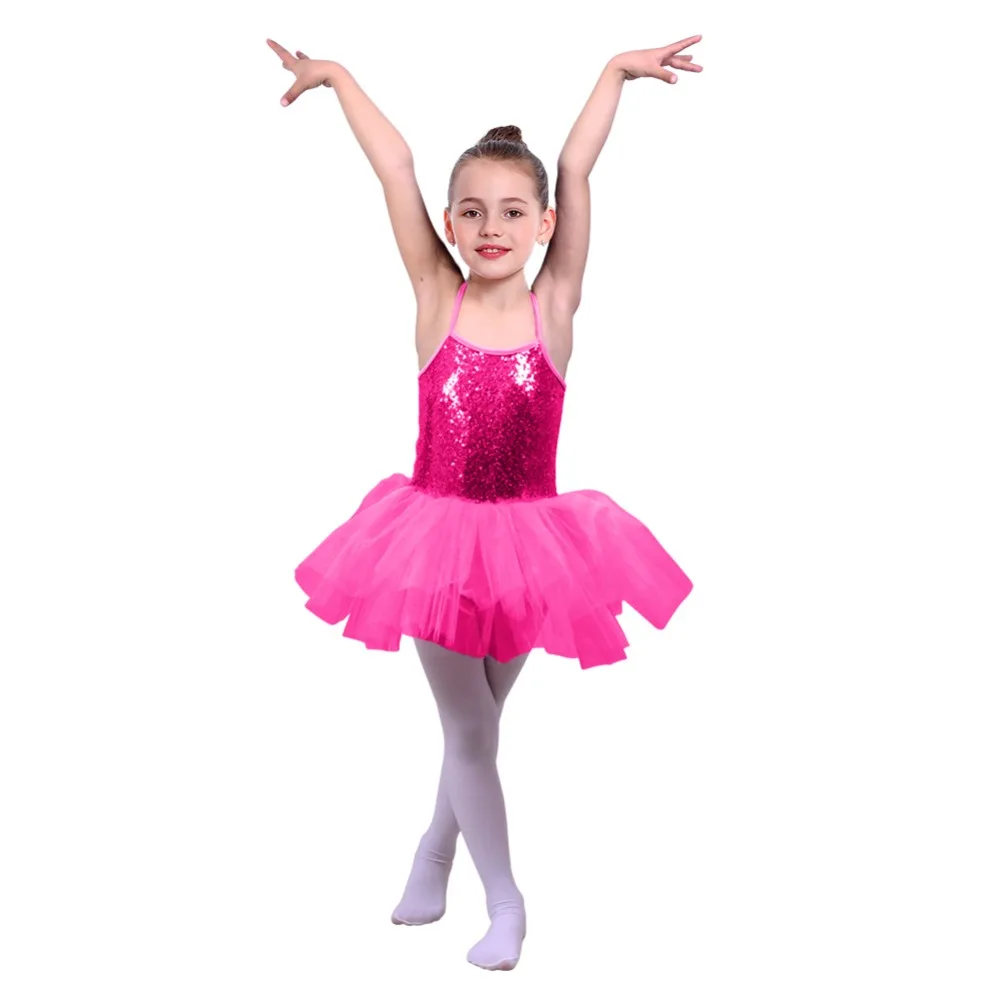 Милые дети девочки цветок блёстки балетное трико пачка балерины юбка Одежда для танцев спортивный костюм для гимнастики танцевальное платье дети девочки балетное платье