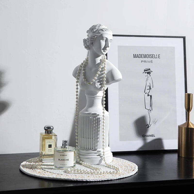 INS Style Nordic Home Modern Creative Living Room Bedroom Desktop Arrangement Venus Character Head  - 4000318032659