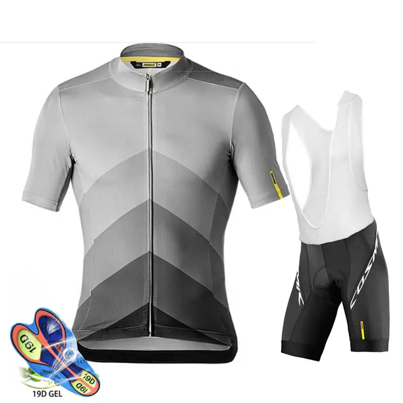 

2019 new Team Mavic Cycling Jerseys Bike Wear clothes Quick-Dry bib gel Sets Clothing Ropa Ciclismo uniformes Maillot Sport Wear