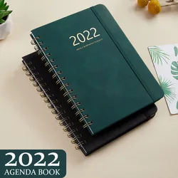 Carnet de notes A5 2022, planificateur Agenda hebdomadaire, planificateur d'objectifs, planificateur d'habitudes, pour agent de papeterie scolaire 