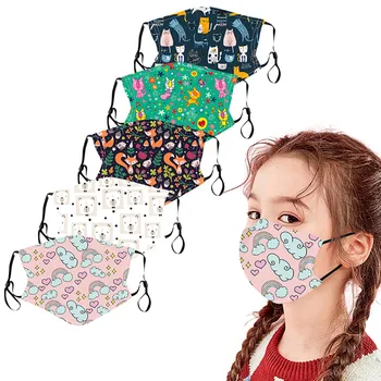 

5pc Kids Children Outdoor Cotton Mouth Masks Protection Face Masks Reusable Face Cover Mascarillas Masque