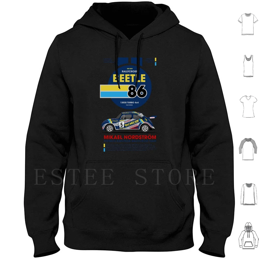 Mikael Beetle 86 Felpe Con Cappuccio Allycross Wrx Beetle Bobble Coccinelle Coxinelle Mikael Michael Erc Boble