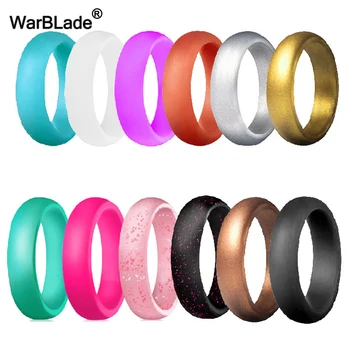 WarBLade 5.7mm Food Grade FDA Silicone Rings For Women Wedding Rubber Bands Hypoallergenic Flexible Silicone Finger Ring 1