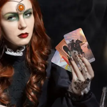 

78PCS/Set English Version Triple Goddess Tarot Game Card Tarot Cards Guidance Divination Fate Board Game Card Game For Women