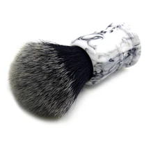 Кисть для макияжа 1 шт., кисточка для бритья с мраморной ручкой, Мужская нейлоновая ручная кисть для бороды, мягкая удобная щетка для бритья
