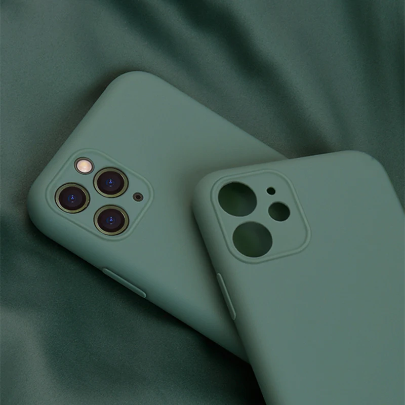Роскошный силиконовый чехол для телефона iPhone 11 Pro Max задняя крышка полная защита