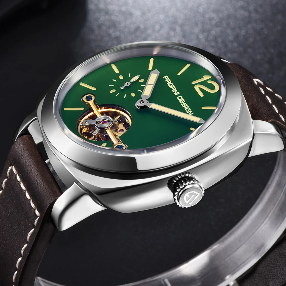 high quality PAGANI DESIGN Luxury Tourbillon Mechanical Watches Luminous Genuine Leather Fashion Casual Skeleton Automatic Watch free dropshipping (14)