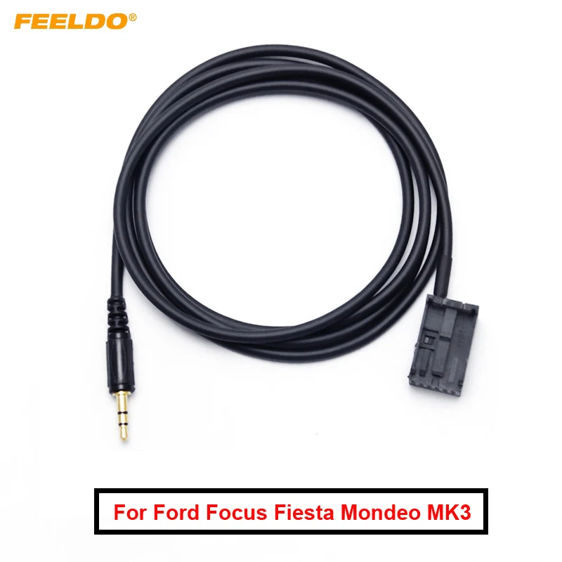 FEELDO 20 шт. автомобильный аксессуар CD 3 5 мм Aux Кабельный адаптер для Focus Fiesta Mondeo PUMA MK2